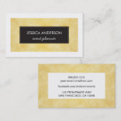 Faux Gold-Foil-Visitekaartjes Visitekaartje (Voorkant / Achterkant)