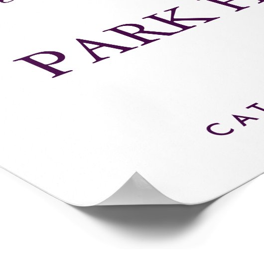 Faux Gold Foil Wedding Poster | Aangepaste aanbied (Hoek)