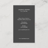 Faux Gold Foil & White Lotus Flower Visitekaartje (Achterkant)