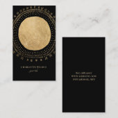 Faux Gold Foil Zon Visitekaartje (Voorkant / Achterkant)
