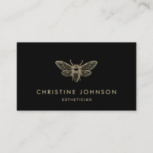 Faux Gold folie Bee Design logo Visitekaartje