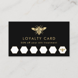 Faux Gold folie Bee Loyaliteit Card Visitekaartje