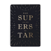 faux gold folie dad is superstar vaderdag