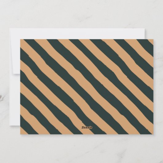 Faux Gold Folie Elegante Liefde Vrede Foto | Groen Feestdagenkaart (Achterkant)