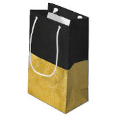 Faux Gold Folie en krijtbord Klein Cadeauzakje (Achterkant Gekanteld)