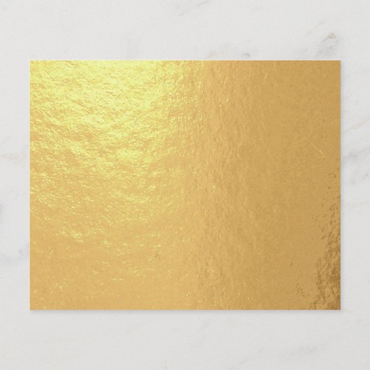 Faux Gold Folie Jurk Bruidsmeisje Informatie Kaart (Achterkant)