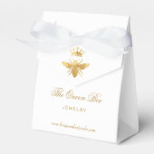 faux gold folie koningin bijen bedankdoosjes (Voorkant Zijde)