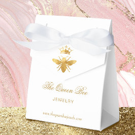 faux gold folie koningin bijen bedankdoosjes