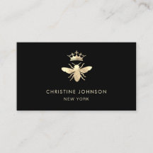 faux gold folie koningin bijen logo