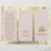 faux gold folie lotus brochure (Voorkant)