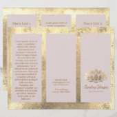 faux gold folie lotus brochure (Voorkant / Achterkant)