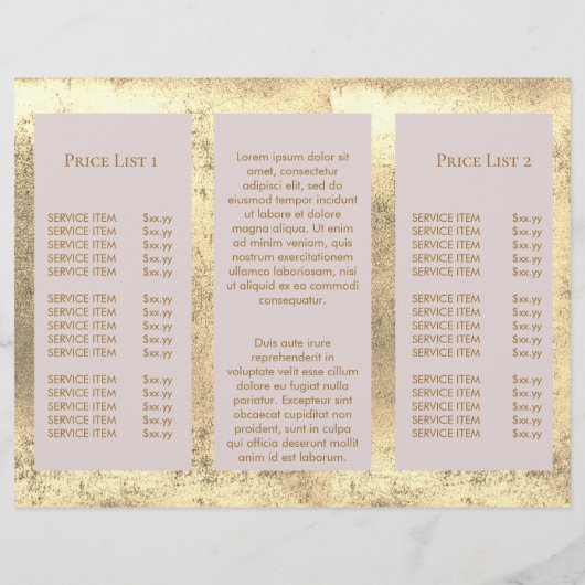 faux gold folie lotus brochure (Achterkant)