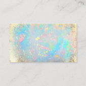 Faux Gold folie Lotus Dank u visitekaartje (Achterkant)