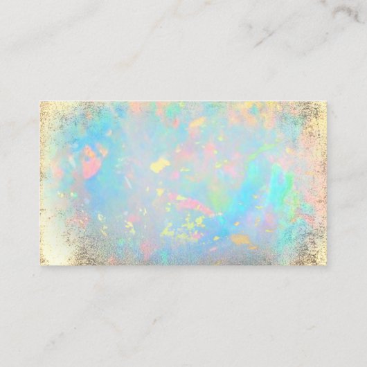 Faux Gold folie Lotus Dank u visitekaartje (Achterkant)