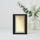 Faux Gold Folie Oorbel Display Visitekaartje (Staand voorkant)