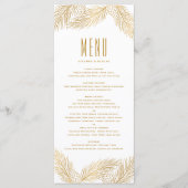 Faux Gold Folie Pine Cones & Pine Needles Menu Kaa (Voorkant)