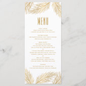Faux Gold Folie Pine Needles Menu Kaart (Voorkant)