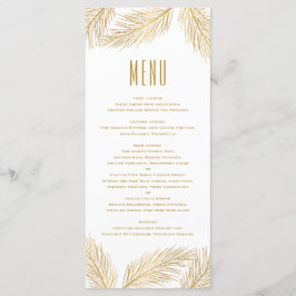 Faux Gold Folie Pine Needles Menu Kaart
