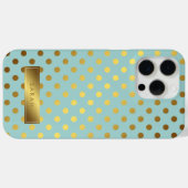 Faux Gold Folie Polka Dots Patroon Gepersonaliseer Case-Mate iPhone Case (Achterkant (horizontaal))