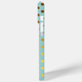 Faux Gold Folie Polka Dots Patroon Gepersonaliseer Case-Mate iPhone Case (Achterkant / Links)