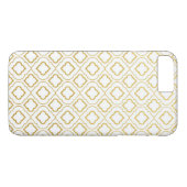Faux Gold Folie Quatrefoil iPhone 7 Plus Hoesje (Achterkant (Horizontaal))