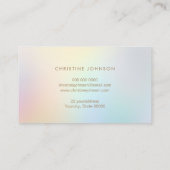 Faux Gold folie Seashell logo Visitekaartje (Achterkant)