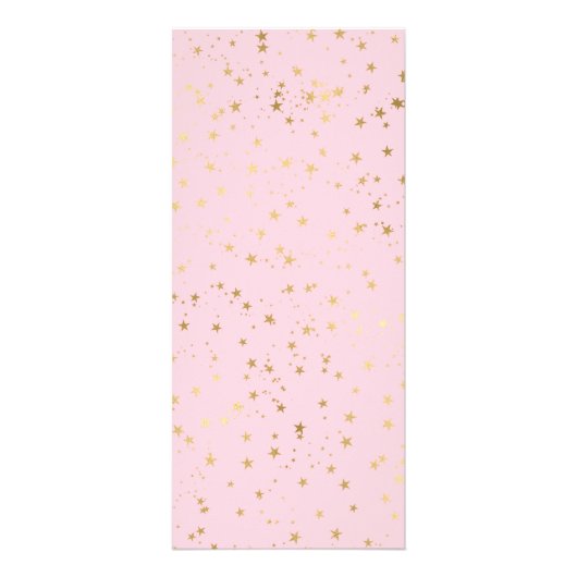 Faux Gold folie Stars Beauty Salon prijslijst Rack Reclamekaart (Achterkant)