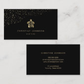 Faux Gold folie zee schildpad Visitekaartje (Voorkant / Achterkant)