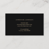 Faux Gold folie zee schildpad Visitekaartje (Achterkant)