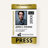 Faux Gold Foto & Logo Press ID