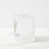 Faux Gold French Roos Floral Matglas Koffiemok (Center)