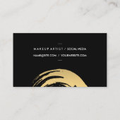 Faux Gold Geborsteld met Zwart Wit Label Variatie (Achterkant)