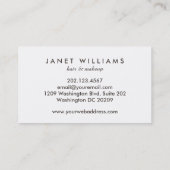 Faux Gold-gemarmerde Abstracte legance Visitekaartje (Achterkant)