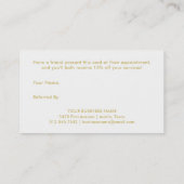 Faux Gold Geometric op White | Verwijzing (Achterkant)