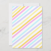 Faux Gold Girls Magical Unicorn Rainbow Birthday Kaart (Achterkant)