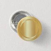 Faux Gold Glamor Elegant Trendy Sjabloon Ronde Button 3,2 Cm (Voorkant /achterkant)