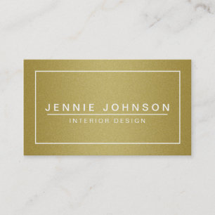 Faux Gold Glamor Glitter Visitekaartje