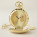 Faux Gold Glamoureuze Elegant Trendy Sjabloon Zakhorloge<br><div class="desc">Faux Gold Glamoureuze Elegant Trendy Sjabloon Pocket Watch.</div>