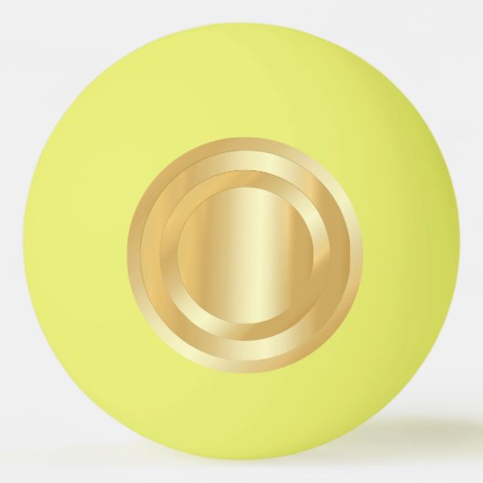 Faux Gold Glamoureuze Trendy Sjabloon - Elegant Pingpongbal (Voorkant)