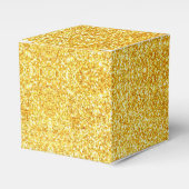 Faux Gold Gliiter Kijk Moderne Sjabloon Elegant Bedankdoosjes (Voorkant Zijde)