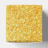 Faux Gold Gliiter Kijk Moderne Sjabloon Elegant Bedankdoosjes (Bovenkant)