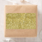 Faux Gold Glitter Achtergrond Patroon Sparkle Etiket (Insitu)