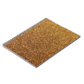 Faux Gold glitter-afbeelding Notitieboek (Linkerzijde)