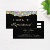 Faux Gold glitter Appointment Card Visitekaartje (Bureau)