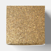 Faux Gold Glitter Baptism with Cross Personalized Bedankdoosjes (Bovenkant)