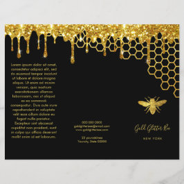 faux gold glitter beenbrochure