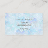 Faux Gold glitter bij op blauwe achtergrond Visitekaartje (Achterkant)