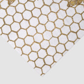 Faux Gold Glitter bijen Gold Hexagon Beehive Tissuepapier (Detail)