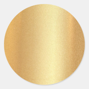 Faux Gold Glitter Blank Sjabloon Glamor Elegant Ronde Sticker
