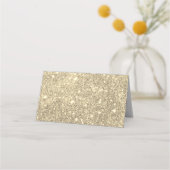 Faux Gold Glitter Bride Plaatskaartje (Achterkant)